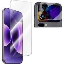 Nanospace Xiaomi 17 Pro Uyumlu Nano Esnek Cam Ekran Koruyucu ve Nano Şeffaf Kamera Lens Koruyucu