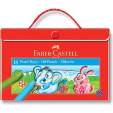  faber-castell pastel boya çantalı köşeli 18 renk 5281 125119