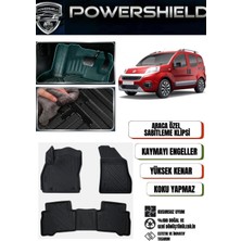 POWERSHIELD Fiat Fiorino Benzinli 2020 Sonrası Uyumlu Araca Özel Premium 5D Havuzlu Oto Paspas Takımı