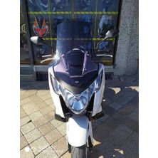 Zeus Motor 2014-2020 Honda Nc 750D Integra Uyumlu Uzun Ön Cam Koyu Füme