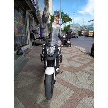 Zeus Motor 2012-2015 Honda Nc 700 x Uyumlu Uzun Ön Cam Şeffaf Renk