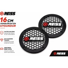 16CM Hoparlör Kapağı - Reiss Logolu Plastik Midrange Hoparlör Kapak 16 cm - 2 Adet