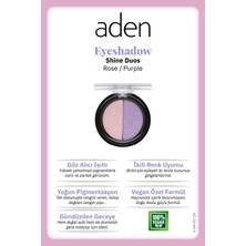 Karahanbey Aden Eyeshadow Shine Duos - Işıltılı Göz Farı Ikilisi Purple(Gül Mor)