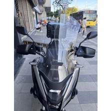 Zeus Motor 2025-2026 Honda Nc 750 x Dct Uyumlu Ön Cam Şeffaf Renk