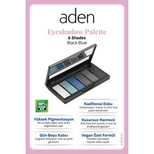 Karahanbey Aden Eyeshadow Palette 6 Shades - 6'lı Göz Farı Paleti Black Blue(Siyah Mavi)
