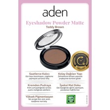 Karahanbey Aden Eyeshadow Powder Matte - Mat Göz Farı 03 Teddy Brown(Kadife Kahverengi)