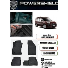 POWERSHIELD Fiat Doblo 2010-2014 Uyumlu Araca Özel Premium 5D Havuzlu Oto Paspas Takımı