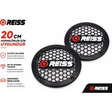 20CM Hoparlör Kapağı - Reiss Logolu Plastik Midrange Hoparlör Kapak 20 cm - 2 Adet