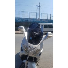Zeus Motor 2005-2009 Piaggio X9 500 Uyumlu Koyu Füme Cam