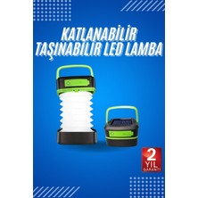 Karahanbey Kamp Lambası Katlanabilir Lamba Solar Şarjlı LED Lamba El Fenerli -