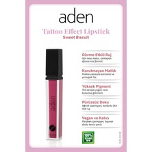 Karahanbey Aden Tattoo Effect Lipstick - Dövme Etkili Likit Ruj Sweet Biscuit(Gül Kurusu)