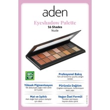 Karahanbey Aden Eyeshadow Palette 16 Shades - Göz Farı Paleti 16'lı Nude(Doğal)