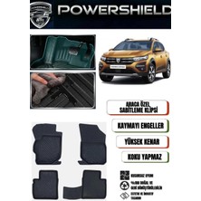 POWERSHIELD Dacia Sandero 2021 ve Sonrası Uyumlu Araca Özel Premium 5D Havuzlu Oto Paspas Takımı