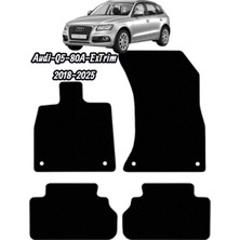 Gian Fabio Falleri Lacasa AUDI-Q5-80A-EXTRIM-(2018-2025)UYUMLU Renkli Kenar-Silikon Topukluklu Premium Velur Halı Paspas