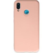 Karahanbey P20 Lite Kılıf Nano Içi Kadife Silikon - Pudra