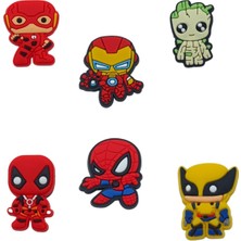 PopŞeker Güçlü Adımlar, Efsanevi Kahramanlar: Avengers Temalı 6'lı Terlik Süsleriyle Tarzınızı Gösterin