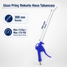 Badem10 Uzun Pirinç Rekorlu Metal Hava Tabancası 300 mm Üfleme Temizleme Tabancası Kompresör Uyumlu