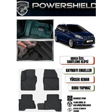 POWERSHIELD Ford C-Max 2011 ve Sonrası Araca Özel Premium 5D Havuzlu Oto Paspas Takımı