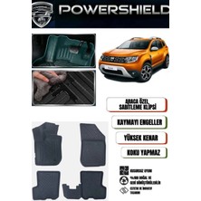 POWERSHIELD Dacia Duster 2018-2022 (4x2) Arası Uyumlu Araca Özel Premium 5D Havuzlu Oto Paspas Takımı