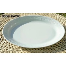 Güral Porselen Beyaz Kayık Tabak 30 cm