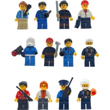 PopŞeker Görev Başlasın: Legolara Uyumlu Şehrinin Kahramanları 12'li Figür Seti 5cm. Boyunda