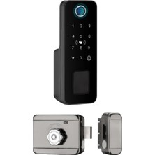 Koresan Sl1 Bluetooth Dijital Sürgülü Akıllı Kapı Kilidi 16,5 cm Yükseklikli Modern Güvenlik