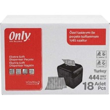 Only Dispenser Peçete 18 Adet X200 Yaprak Kırmızı Koli