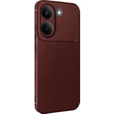 AK-SA-STR Newface Xiaomi Poco X8 Pro Auto Focus Karbon Kapak - Bordo