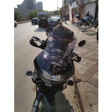 Zeus Motor 2001-2008 Honda Xl 650 Transalp Uyumlu Uzun Ön Cam Koyu Füme