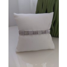 Lavante Butik Xuping Zirkon Taşlı Kare Kesim Çelik Kadın Bileklik
