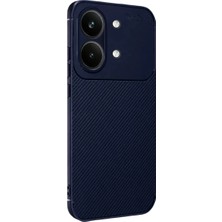 AK-SA-STR Newface Xiaomi Poco X8 Pro Max Auto Focus Karbon Kapak - Lacivert