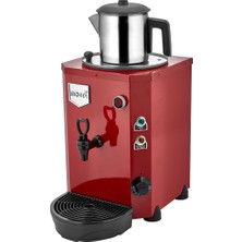 Remta Tek Demlikli Jumbo Çay Makinesi Kırmızı Renk 7 lt - DE14 Paslanmaz Çelik Malzeme ile Enerji Tasarruflu