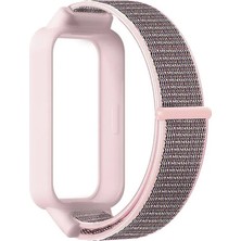 Nanospace Xiaomi Band 9 Active / Redmi Band 3 Için Kordon Ayarlanabilir Kumaş Spor Saat Kayışı
