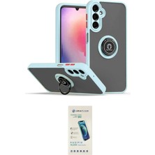 Nuveden Ieg™ Galaxy A05S Kılıf Yörünge Çizgi - Şeffaf Pasifik Cam Ekran Koruyucu