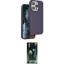 Nuveden Ieg™ Iphone 15 Pro Kılıf Kıvılcım Çizgi Serisi - Şeffaf 360 Full Body Arka Koruyucu