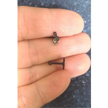 Bylin %100 316 L Cerrahi Çelik Sol Anahtarı Kıkırdak Piercing- Bar Uzunluğu : 6 Mm, 1 Adet