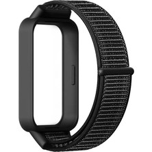 Nanospace Xiaomi Band 9 Active / Redmi Band 3 Için Kordon Ayarlanabilir Kumaş Spor Saat Kayışı