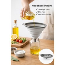 Genchome Homeware Katlanabilir Huni, Yer Kaplamaz Pratik Mutfak Hunisi , Bpa Free