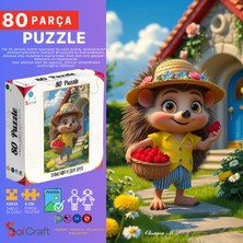 Soi Craft 80 Parça Sevimli Kirpi ve Çilek Sepeti #1108