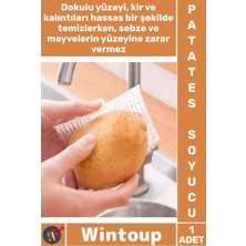 Wintoup #fırça Pratik Şeffaf Kompakt Hijyenik Çok Amaçlı Sebze Meyve Temizleme Patates Soyma Fırçası