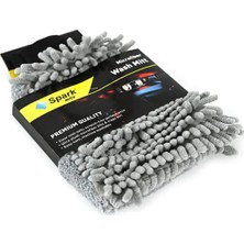 Caribre Spark ML7050 Mikrofiber Oto Yıkama Eldiveni Çizik Önleyici Yumuşak Doku
