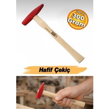 Sara S508 Ahşap Saplı Tesviyeci Çekiç 300 Gram Kırmızı Çekiç 300 Gram
