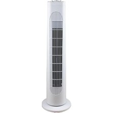 Trendinyeri Kule Tipi Zaman Ayarlı Vantilatör 50W Beyaz