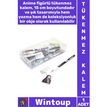 Wintoup #kalem 15 cm Koleksiyonluk Şık Tasarım Karakterli Okul Ofis Hediye Anime Figür Tükenmez Kalem