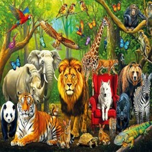 Küçük Hazine Mey Ithalat® 31504 Forest Anımals 100 Parça Puzzle