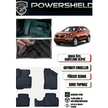 POWERSHIELD Kia Sportage 2011-2015 Uyumlu Araca Özel 5D Premium Havuzlu Oto Paspas Takımı