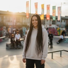 MiraLive Afrika Örgüsü ve Rasta Için Sentetik Saç - Koyu Kestane