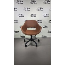 Tiliaoffice Monaco Ofis Çalışma Koltuğu - Siyah | Siyah Yonca Tekerlekli Ayak V3