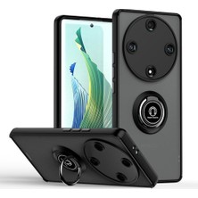 Apsuwa Honor X9A Kılıf Montreal Yüzüklü Standlı Arkası Buğulu Araç Tutucu Özellikli