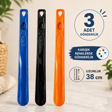 Meerkat Karışık Renkli 3 Adet Plastik Ayakkabı Çekeceği, 38 cm Plastik Kerata